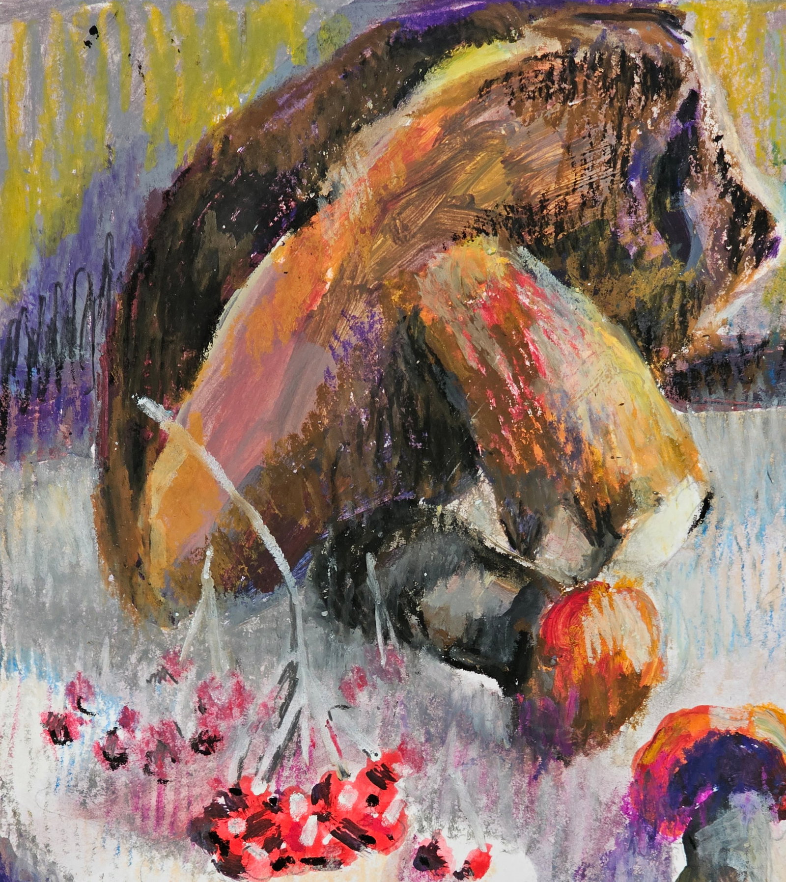Acrylic painting Mushrooms Vyacheslav Petrovich Babac - 3