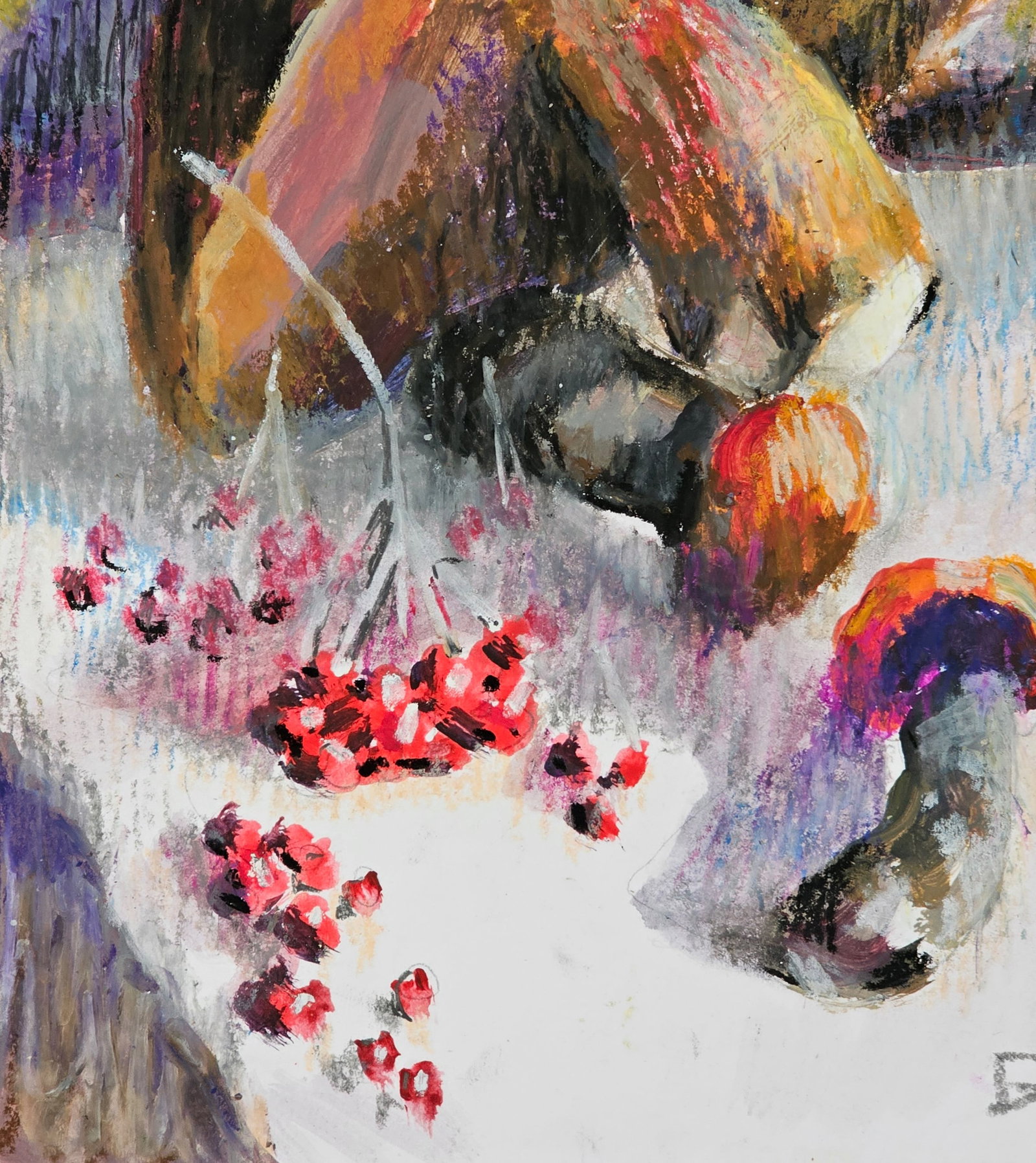 Acrylic painting Mushrooms Vyacheslav Petrovich Babac - 5