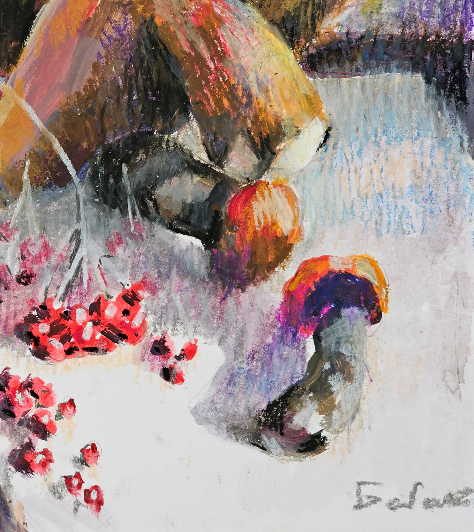 Acrylic painting Mushrooms Vyacheslav Petrovich Babac - 6