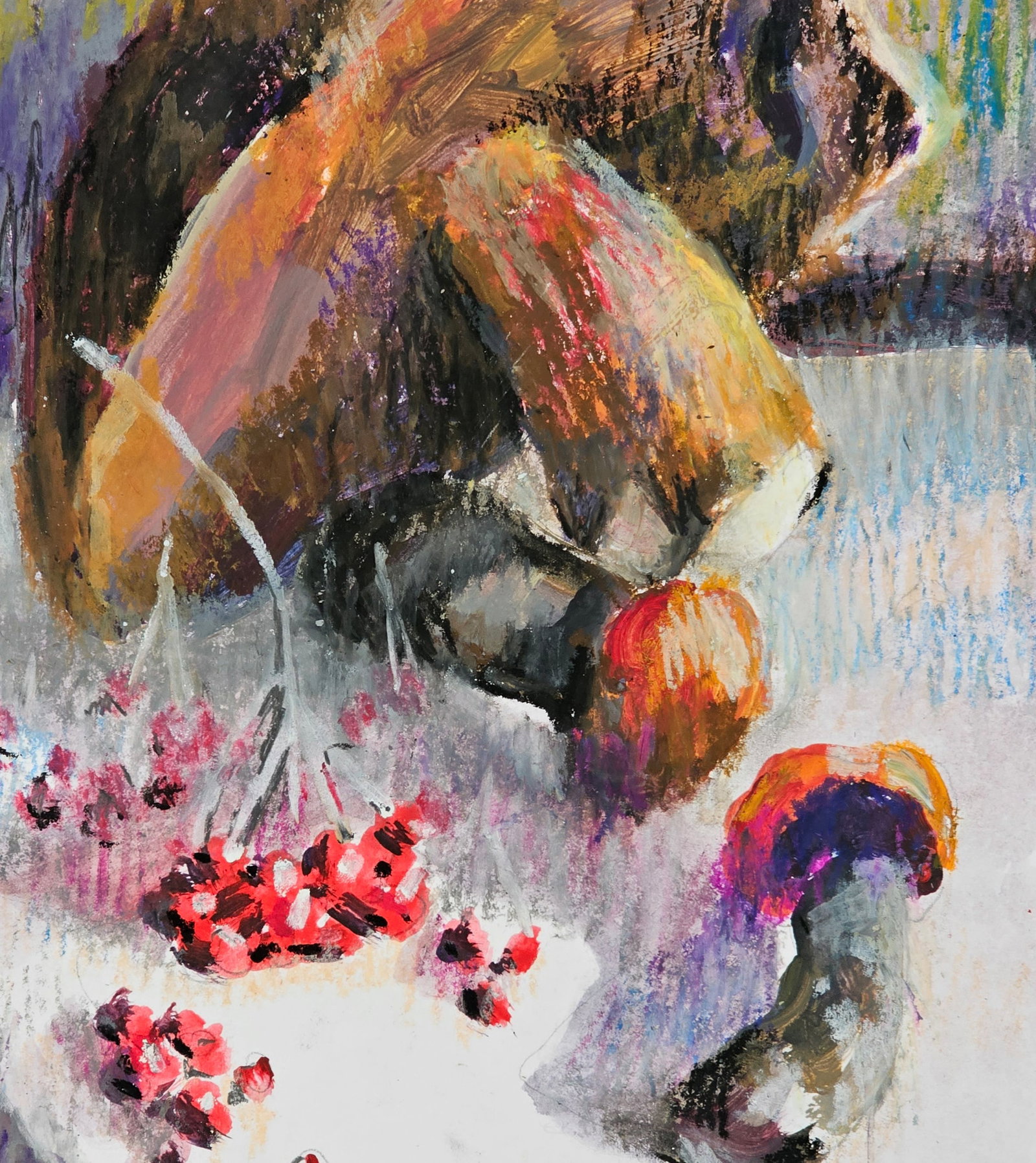 Acrylic painting Mushrooms Vyacheslav Petrovich Babac - 7
