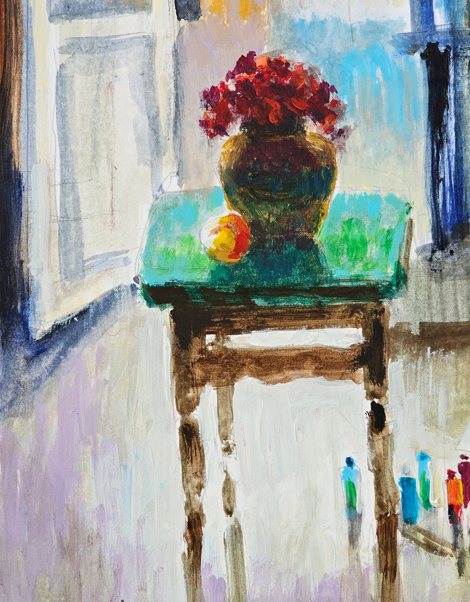 Acrylic painting artist's day Vyacheslav Petrovich Babac - 8