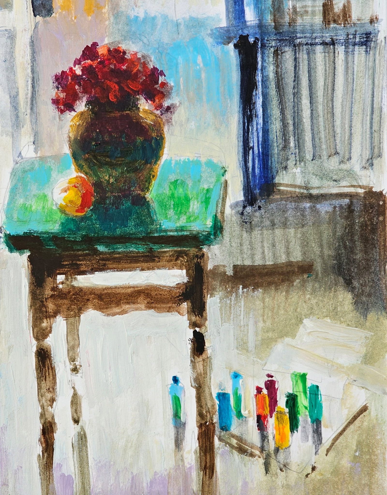 Acrylic painting artist's day Vyacheslav Petrovich Babac - 9
