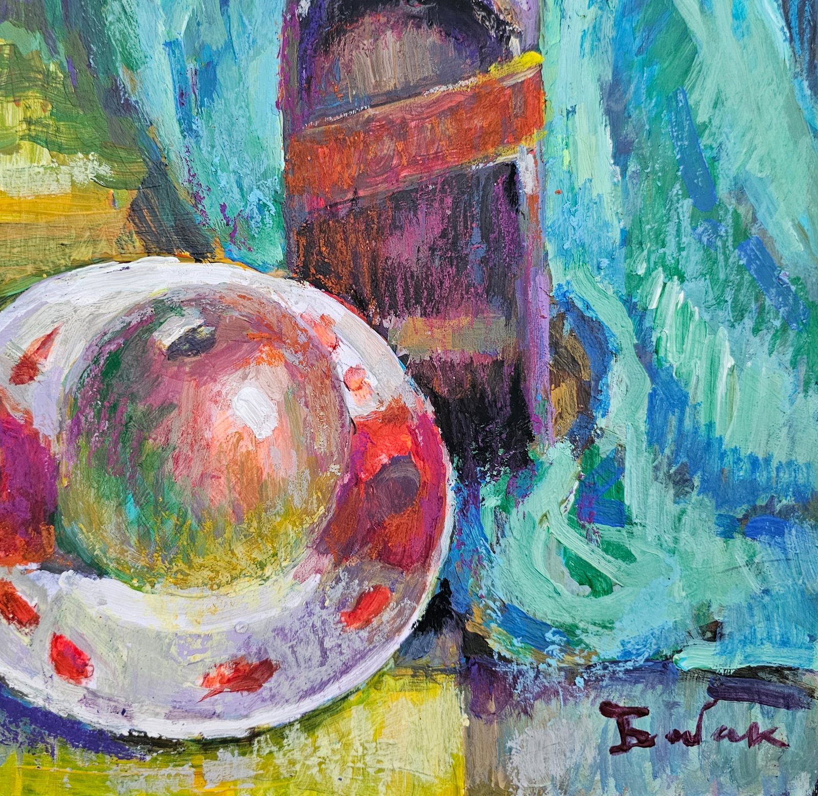 Acrylic painting still life Vyacheslav Petrovich Babac - 6