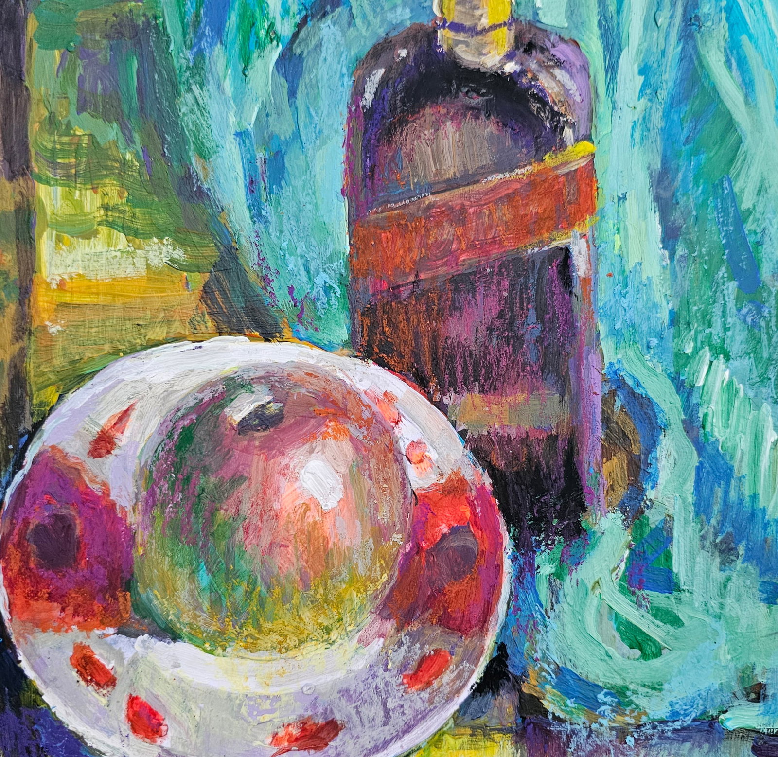 Acrylic painting still life Vyacheslav Petrovich Babac - 7