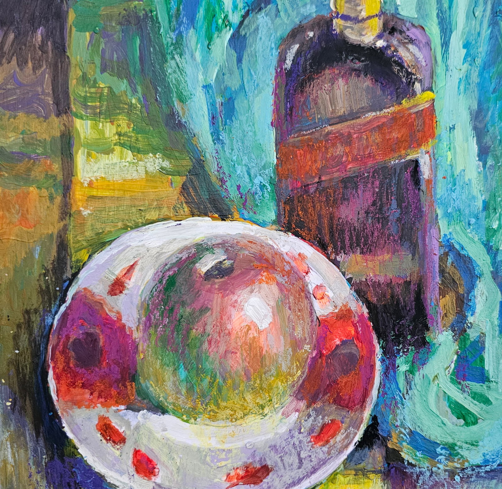Acrylic painting still life Vyacheslav Petrovich Babac - 8