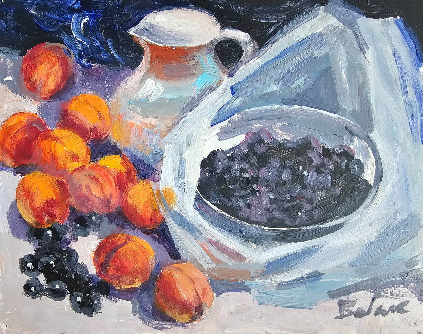 Acrylic painting Tatiana came from the market Vyacheslav Petrovich Babac: Title: Acrylic painting Tatiana came from the market Vyacheslav Petrovich Babac Description: 308BA Painter: Vyacheslav Petrovick Babac S?ze: 23x29 cm/ 9.05x11.41 inches Component: Acrylic, cardboard