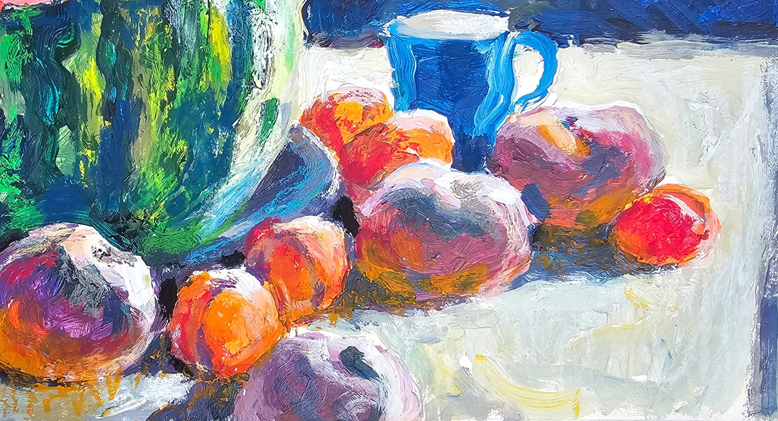 Acrylic painting the watermelon was delicious Vyacheslav Petrovich Babac - 6