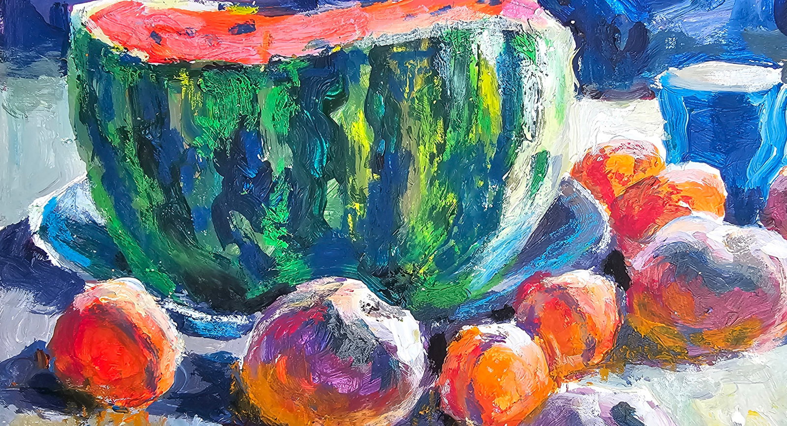 Acrylic painting the watermelon was delicious Vyacheslav Petrovich Babac - 8