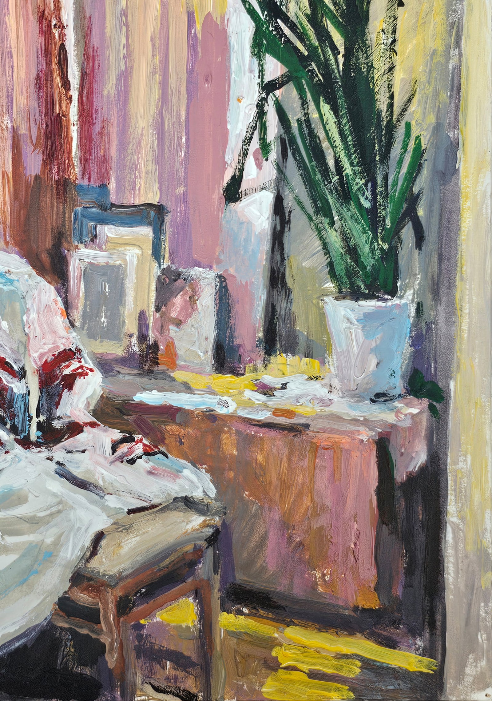 Acrylic painting Tatyana's embroidery Vyacheslav Petrovich Babac - 6