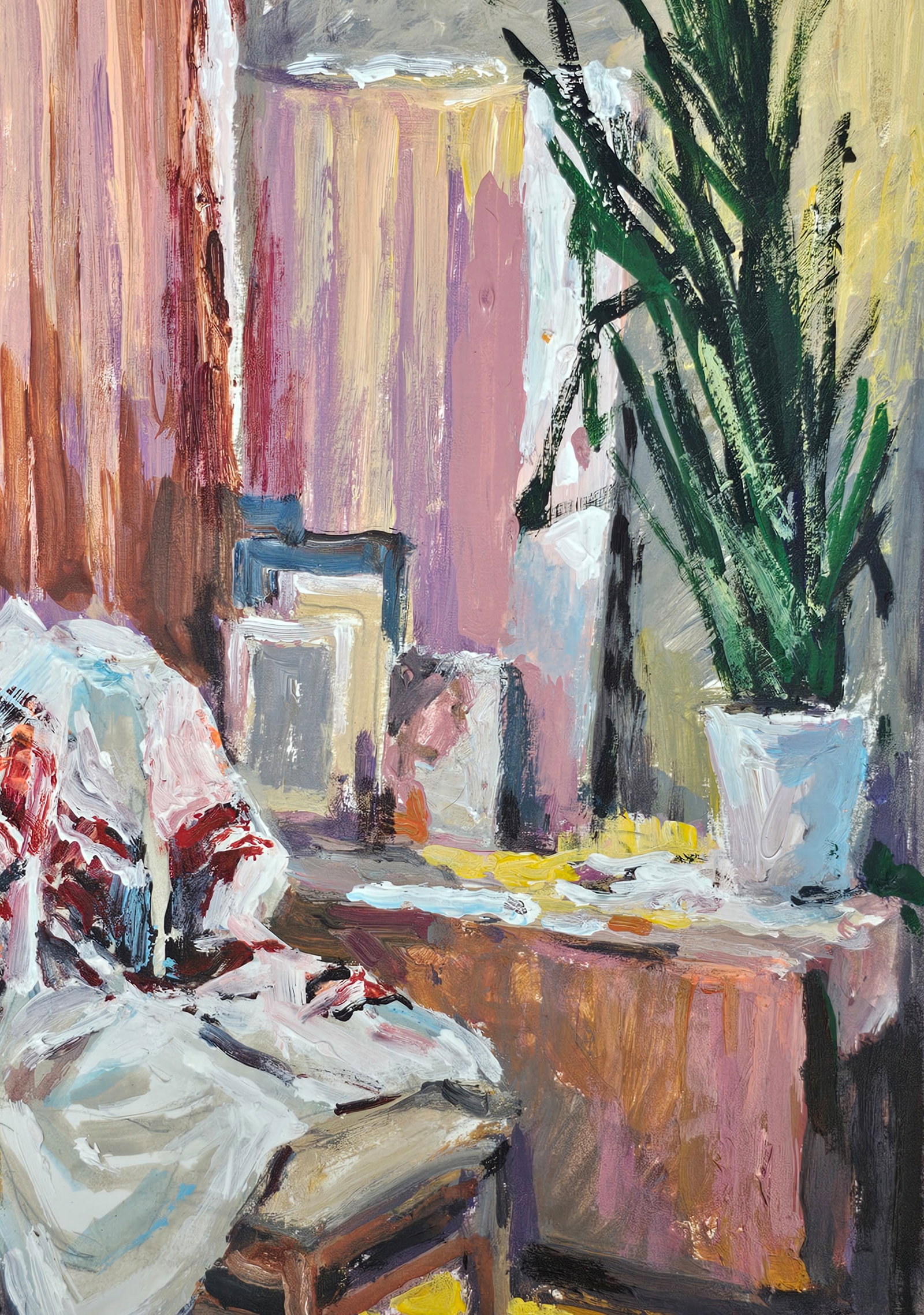 Acrylic painting Tatyana's embroidery Vyacheslav Petrovich Babac - 7