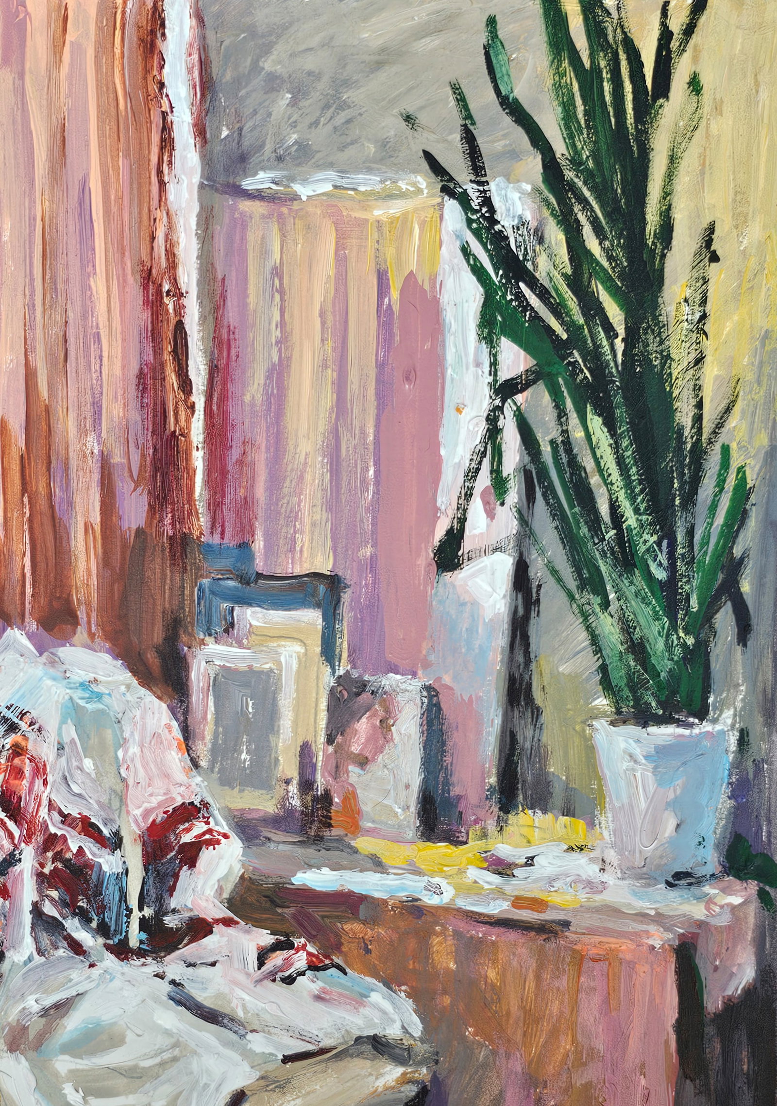 Acrylic painting Tatyana's embroidery Vyacheslav Petrovich Babac - 8