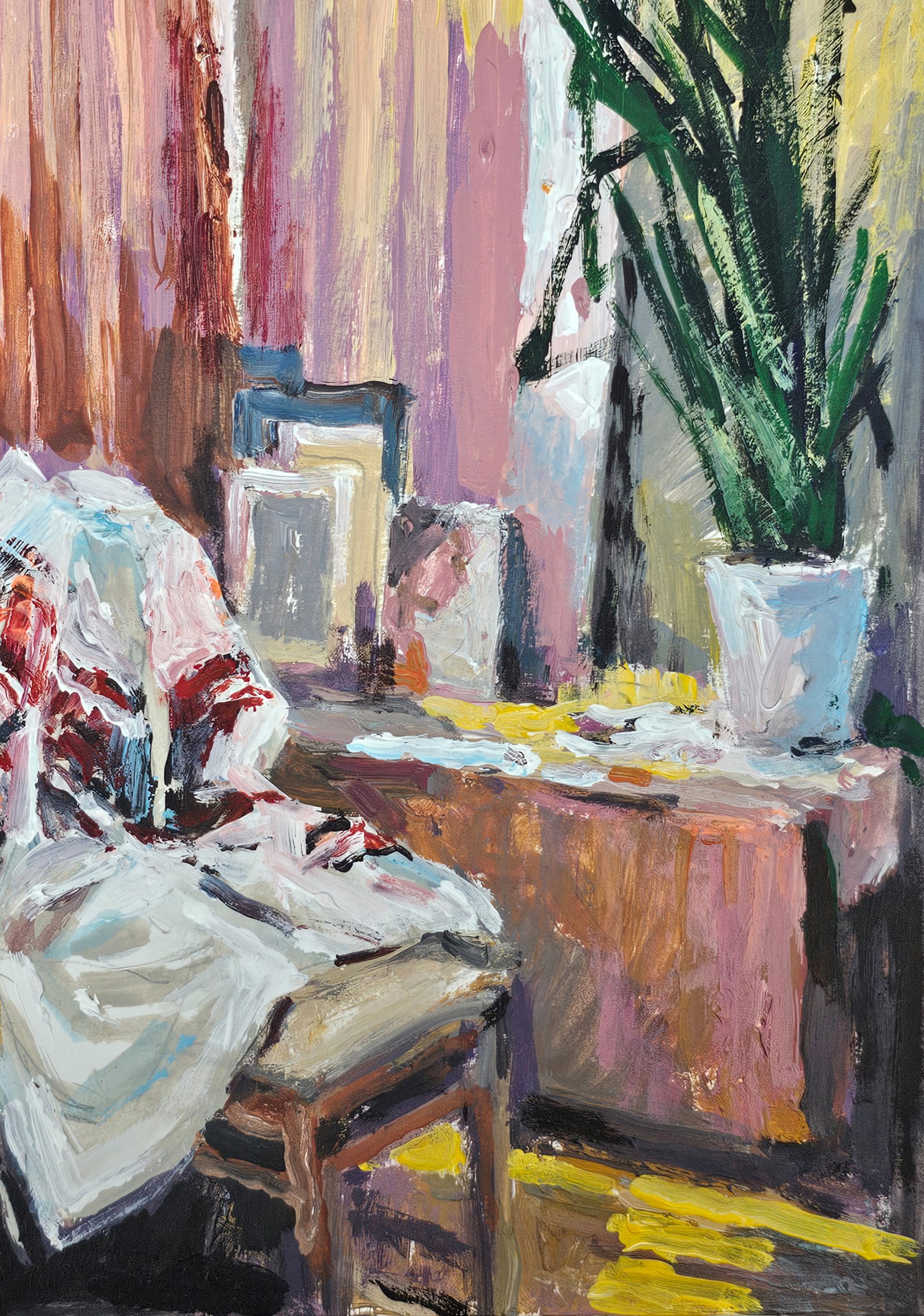 Acrylic painting Tatyana's embroidery Vyacheslav Petrovich Babac - 9