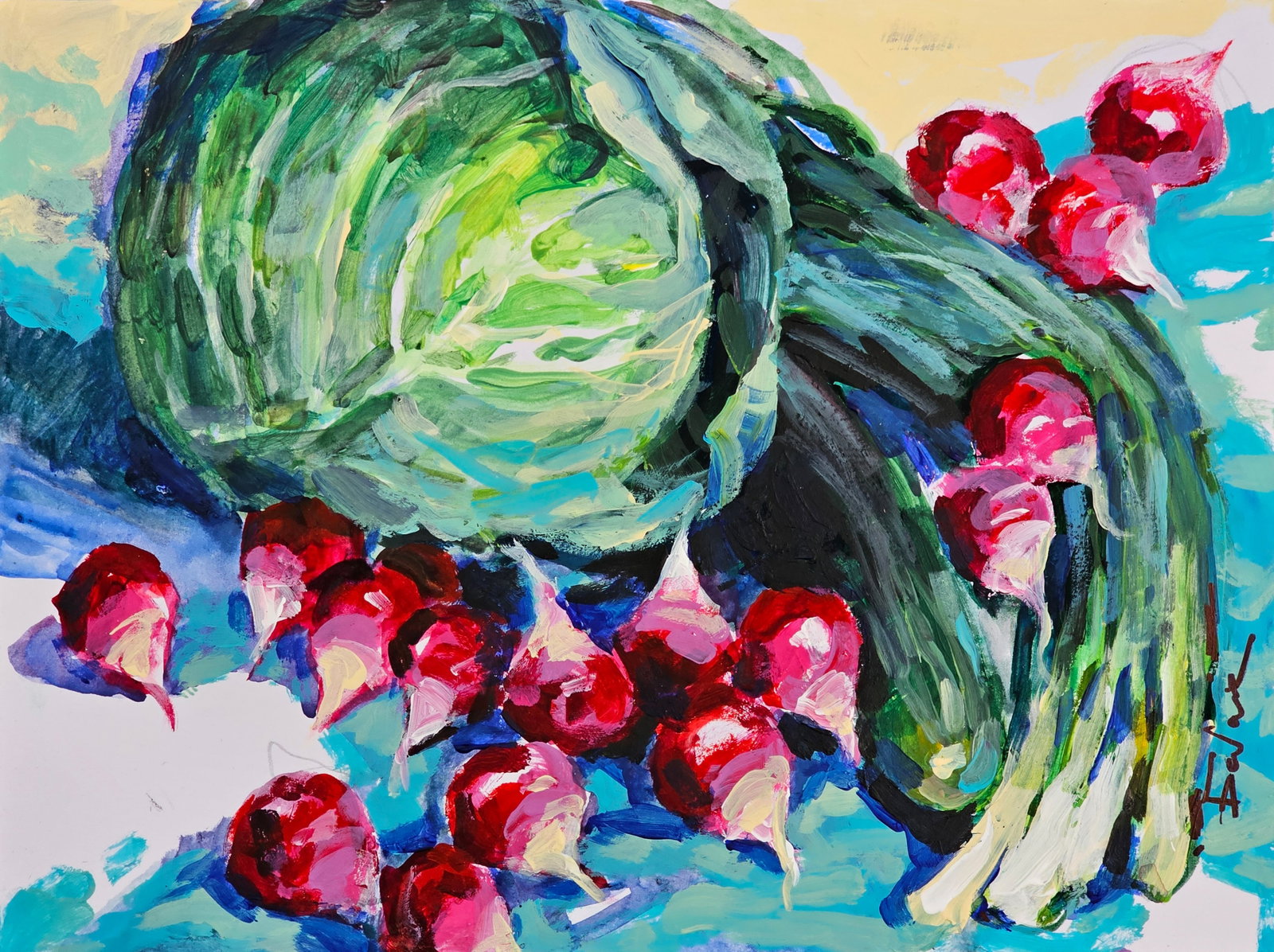 Oil painting still life Vyacheslav Petrovich Babac: Title: Oil painting still life Vyacheslav Petrovich Babac Description: 203BA Painter: Vyacheslav Petrovick Babac Size: 21x28 cm/ 8.26x11.02 inches Component: oil, cardboard Original painting from our