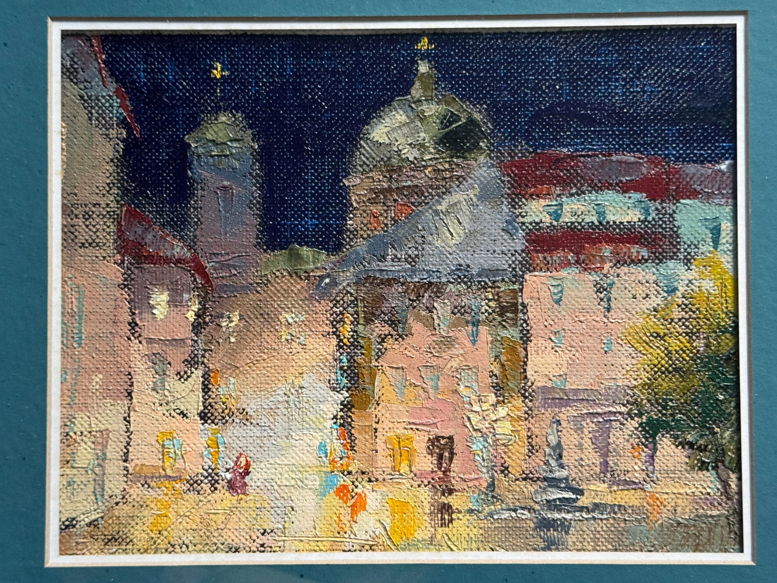 Oil painting with frame Lviv Square K. Leonid - 8