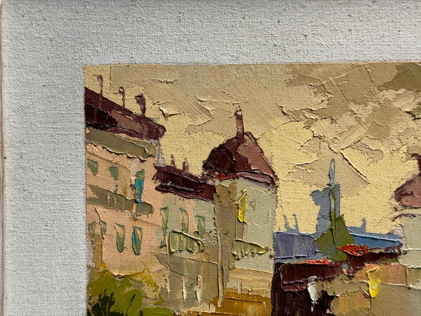 Oil painting with frame Lutsk city K. Leonid - 2