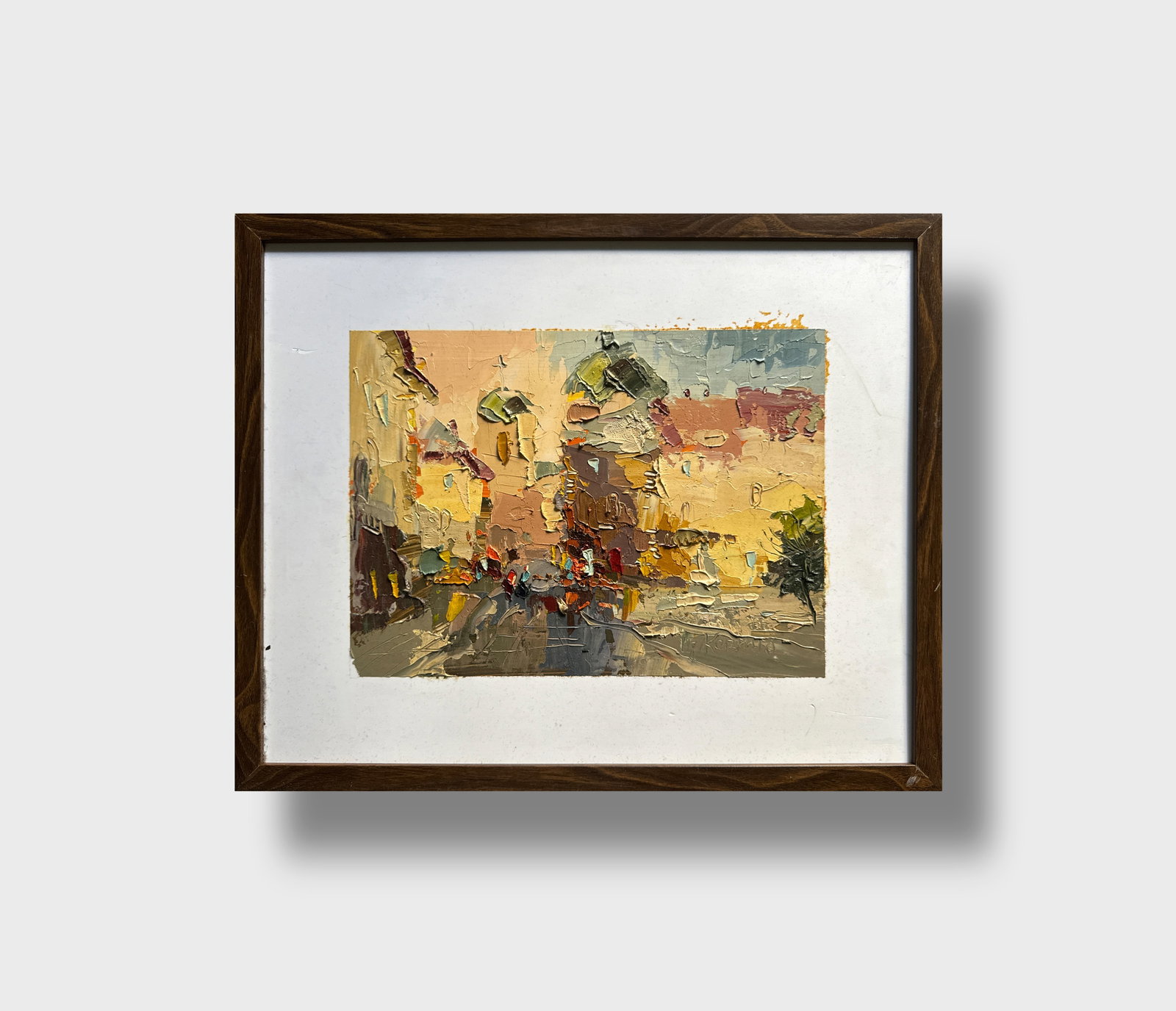 Oil painting with frame Lviv Market Square K. Leonid - 8