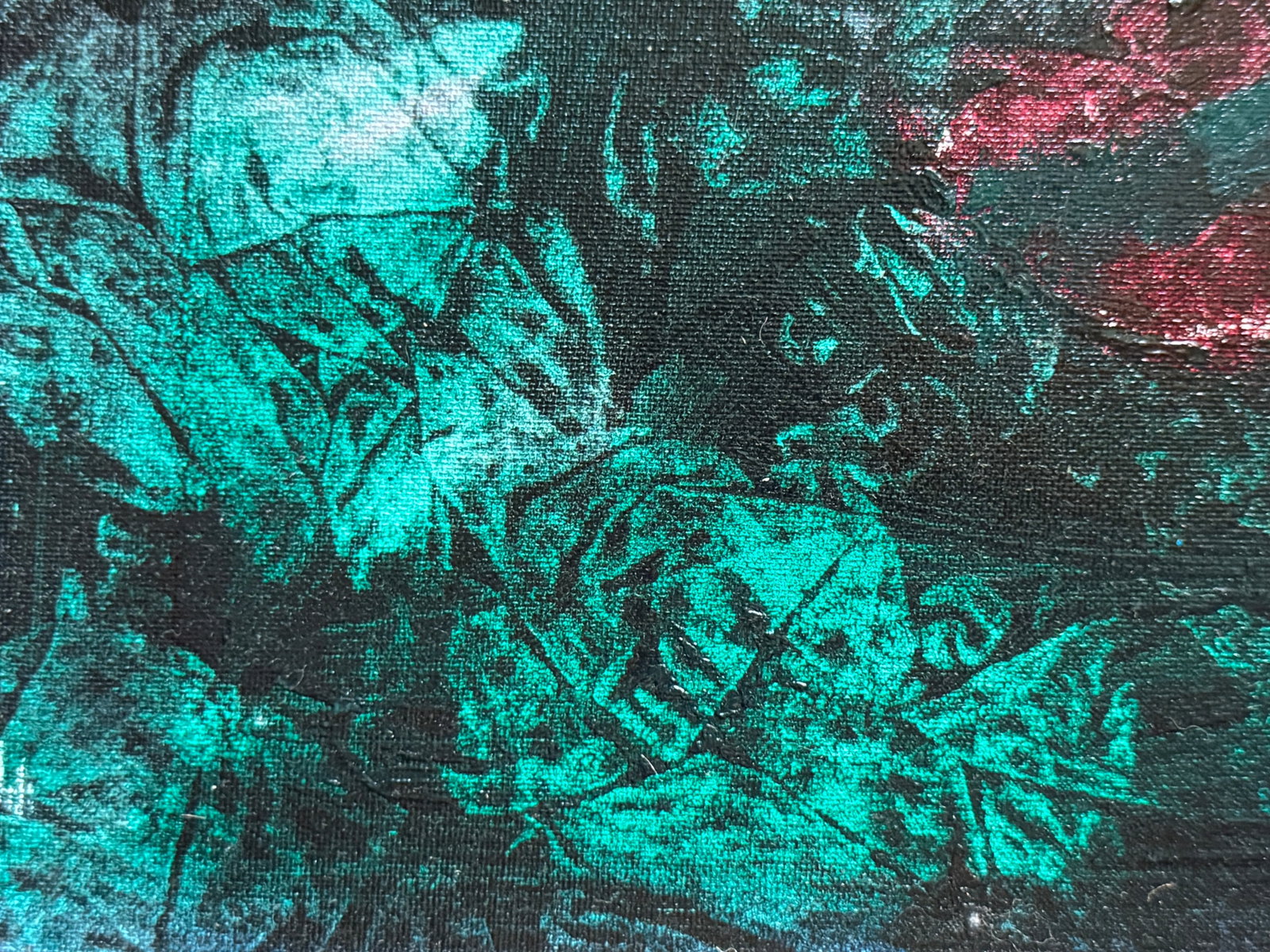 Abstract Oil painting with frame taming K. Leonid - 5