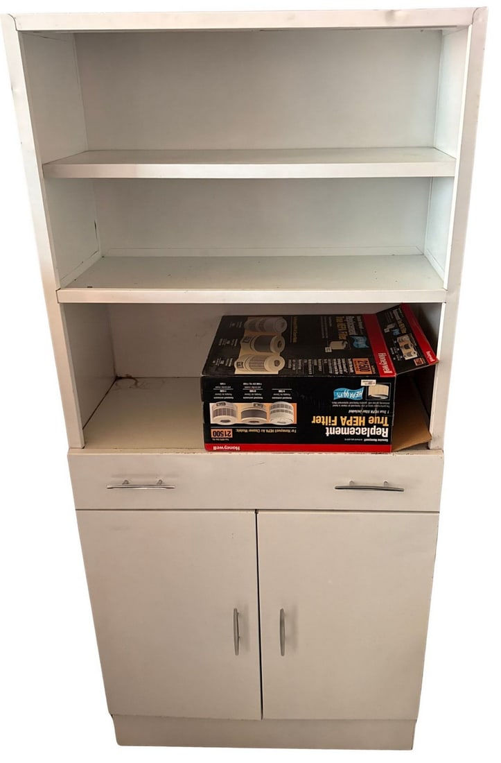 Modular White Laminate Storage Cabinet (1 of 3)