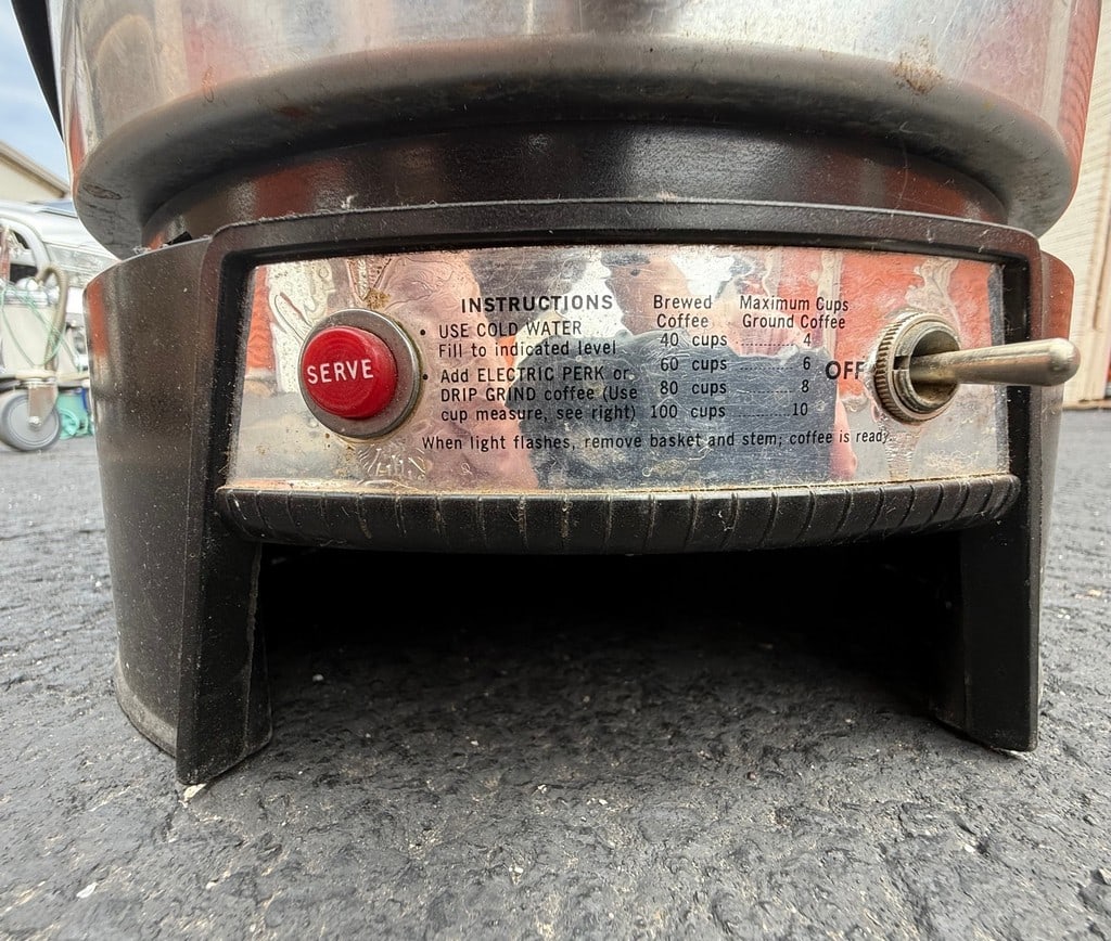 Vintage Mirro Medallion 100-Cup Aluminum Coffee Percolator Urn - 3