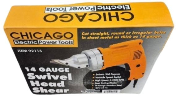Chicago Electric Power Tools 14 Gauge Swivel Head Shear (1 of 2)