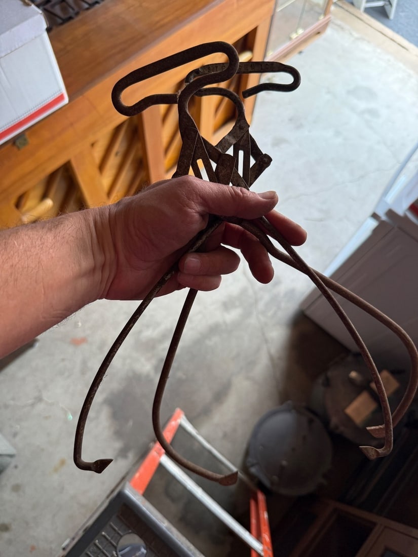 Antique Hand-Forged Ice Tongs - 2