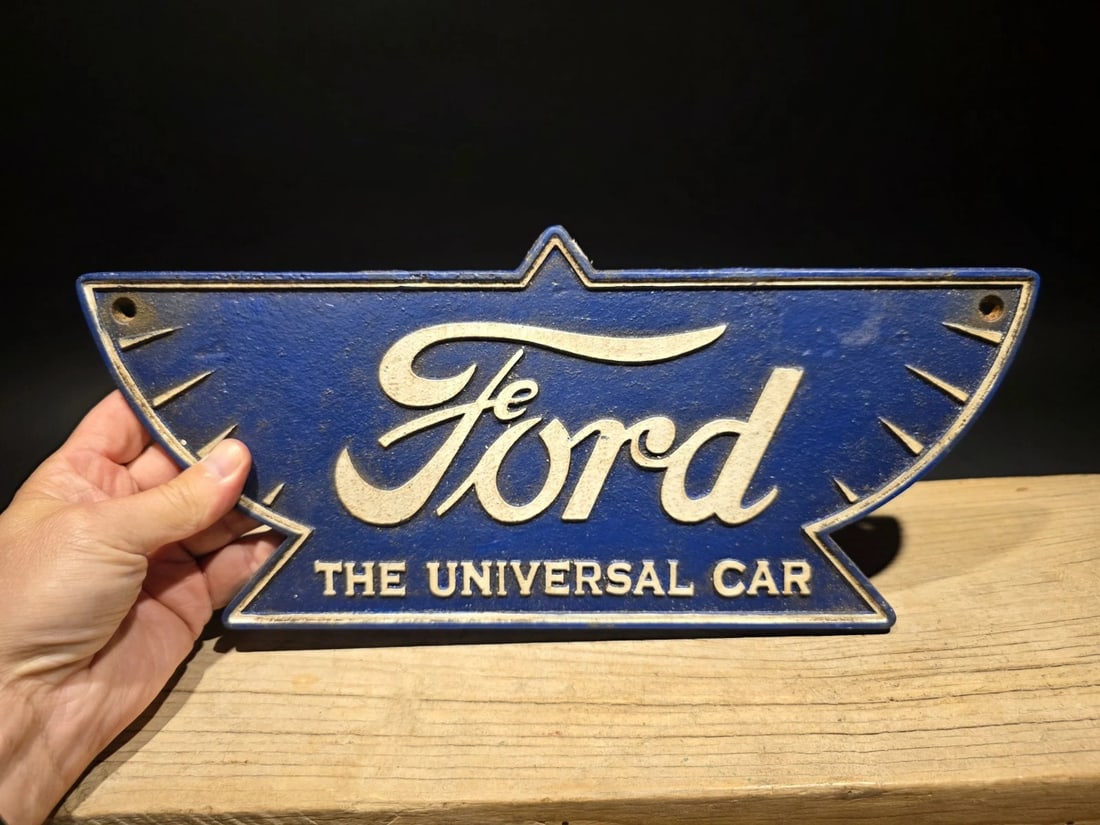 Cast Iron Ford Car Sign Plaque - 13