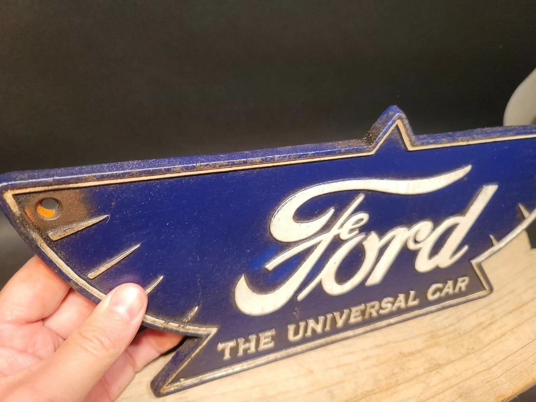 Cast Iron Ford Car Sign Plaque - 8