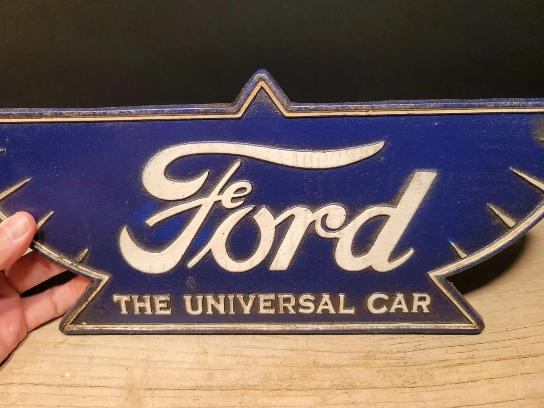 Cast Iron Ford Car Sign Plaque - 9