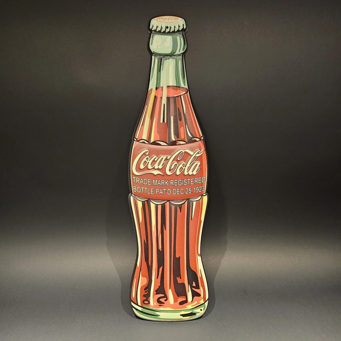 22" Metal Die Cut Coca Cola Bottle Sign - 4