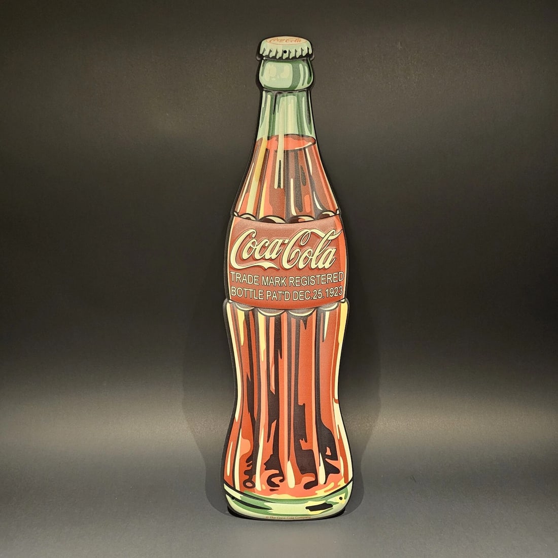 22" Metal Die Cut Coca Cola Bottle Sign - 5