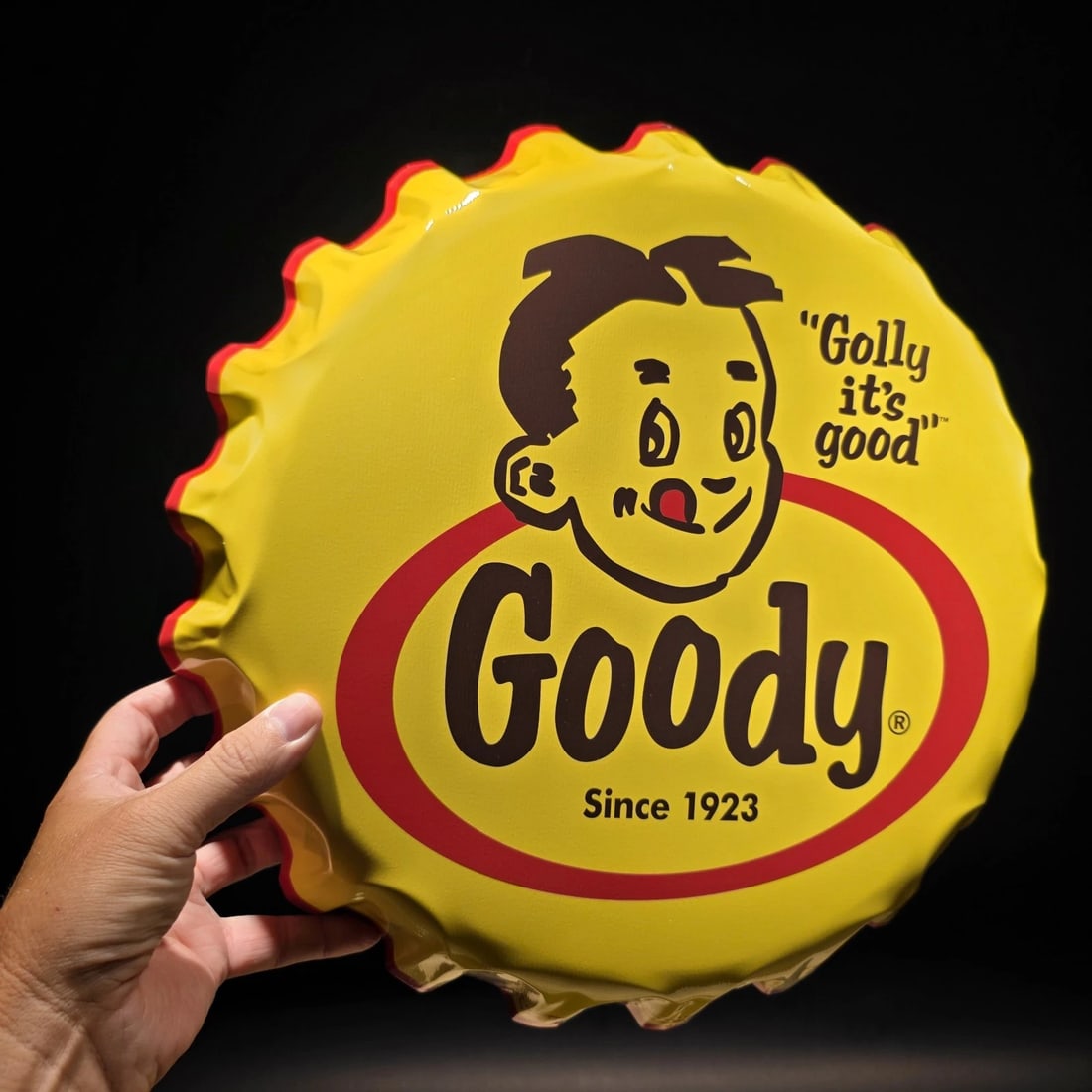 Goody Bottle Cap Sign Embossed Soda Advertising Wall Decor - 4