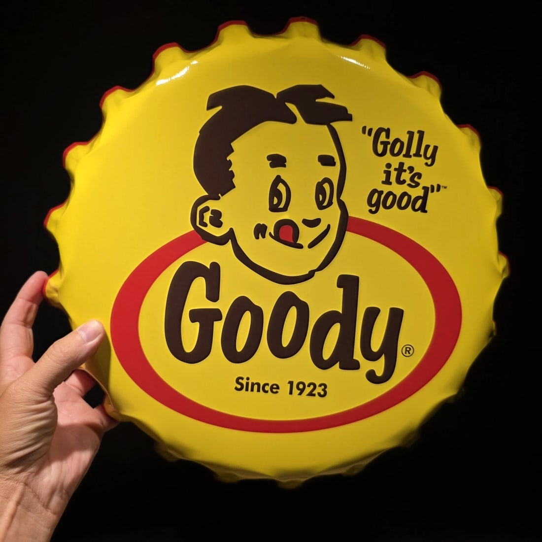 Goody Bottle Cap Sign Embossed Soda Advertising Wall Decor - 7