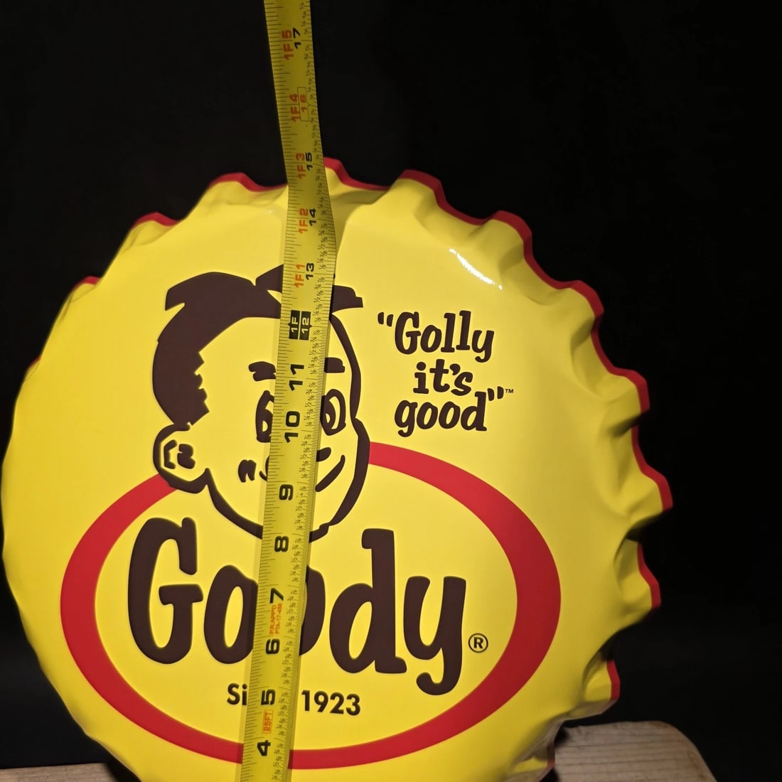 Goody Bottle Cap Sign Embossed Soda Advertising Wall Decor - 9