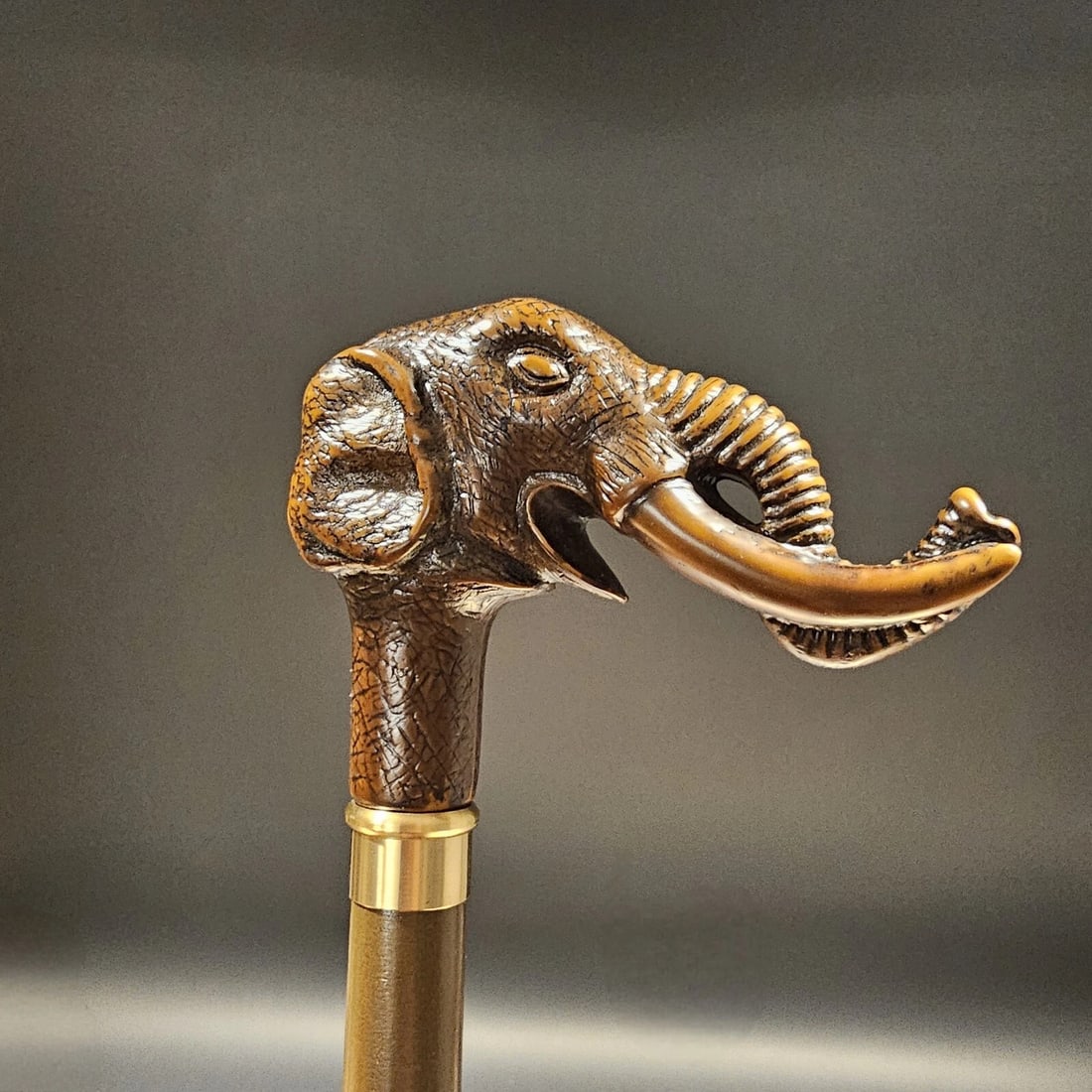 36" Elephant Walking Stick Cane - 16