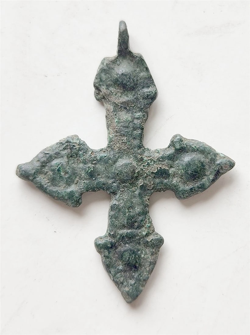 12th CENTURY RUSSIAN Pre-MONGOLIAN orthodox icon NECK CROSS scarce: Wear, visible on the photos Size: 1 by 1 1/4 inches Please see my other auctions Reserve: $151.00 Shipping: Domestic: Flat-rate of $25.00 to anywhere within the contiguous U.S. International: Foreign