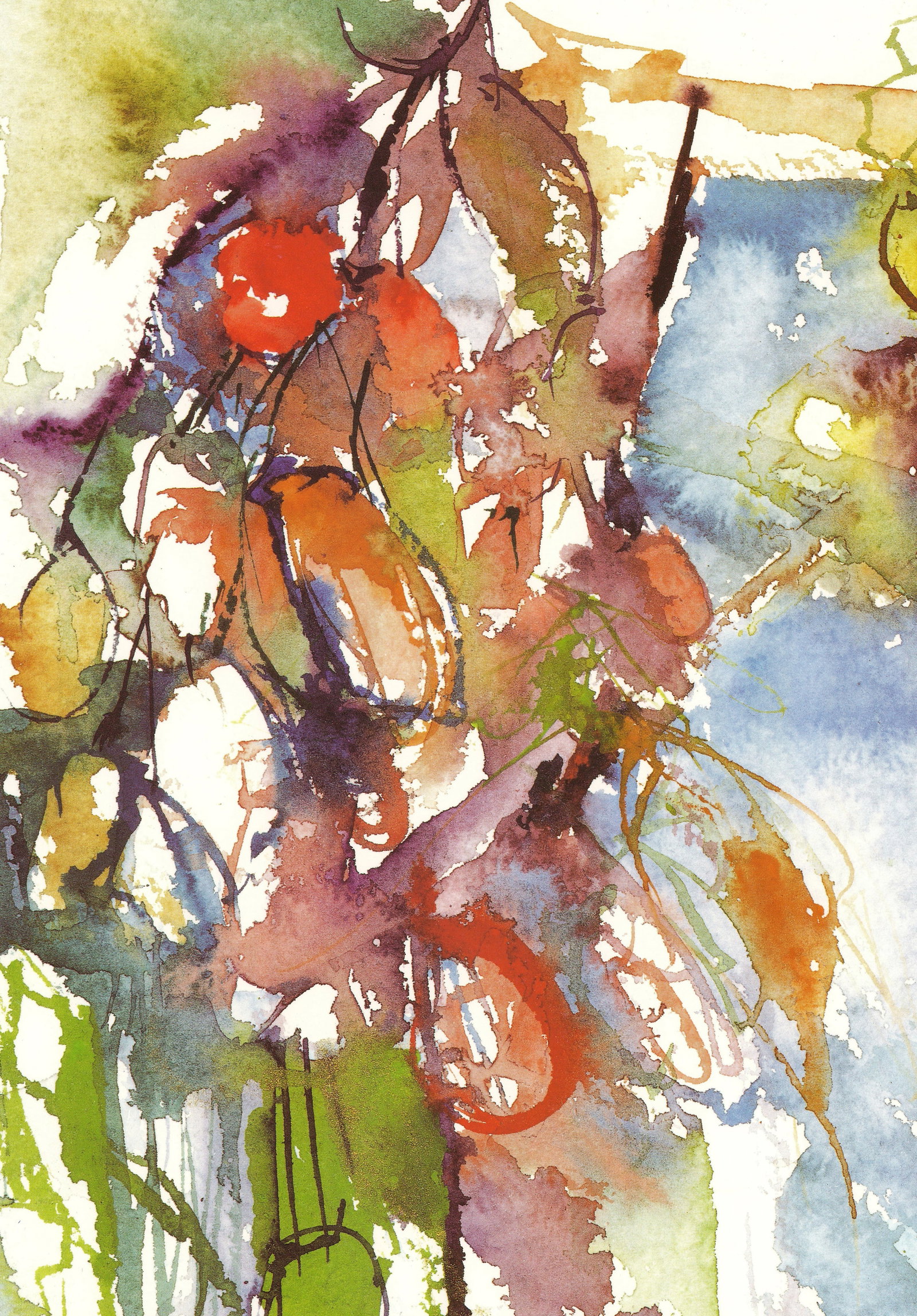 Paula Patterson - Autumn II - 1990 Offset Lithograph 27.5 x 19.5"" - 3