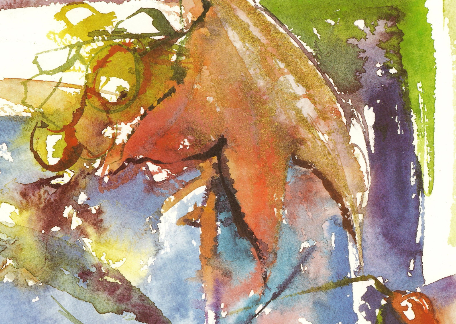 Paula Patterson - Autumn II - 1990 Offset Lithograph 27.5 x 19.5"" - 4