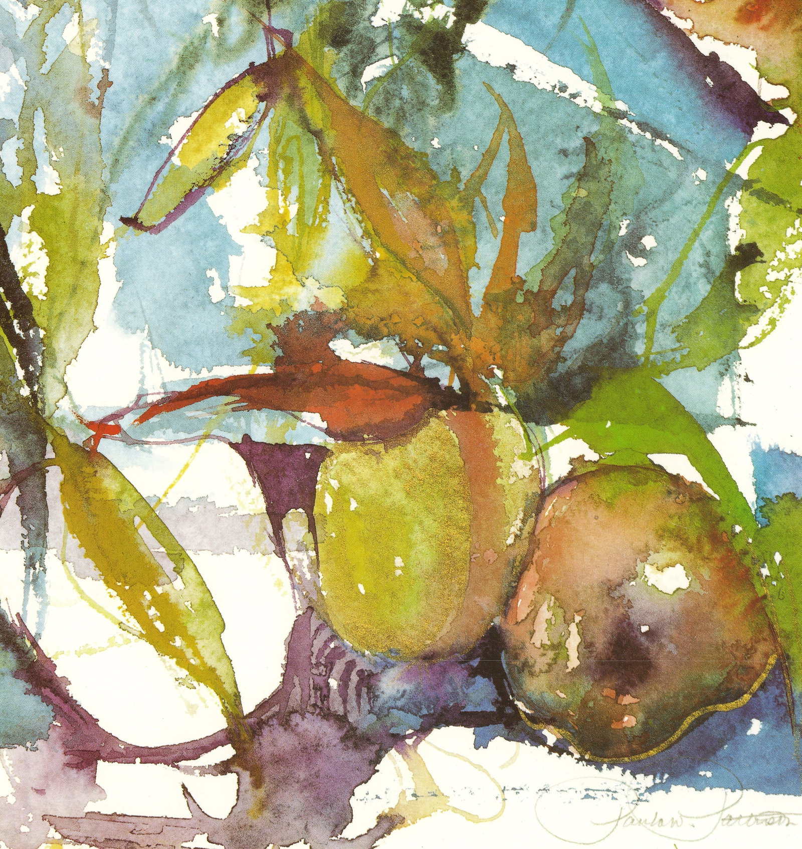 Paula Patterson - Autumn II - 1990 Offset Lithograph 27.5 x 19.5"" - 5