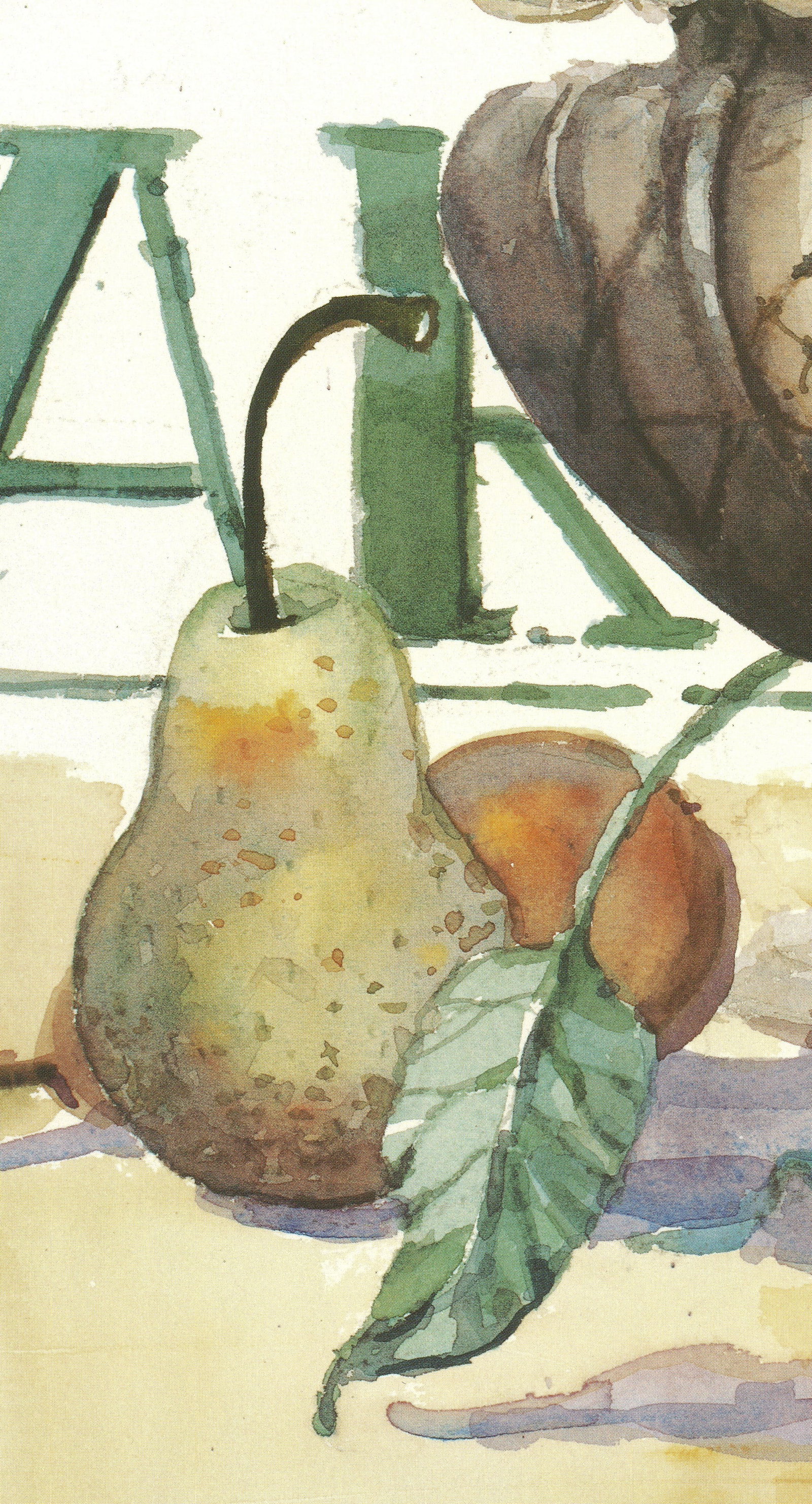 Marilyn Simandle - Autumn Pears - 1995 Offset Lithograph 19.625 x 27.5"" - 3