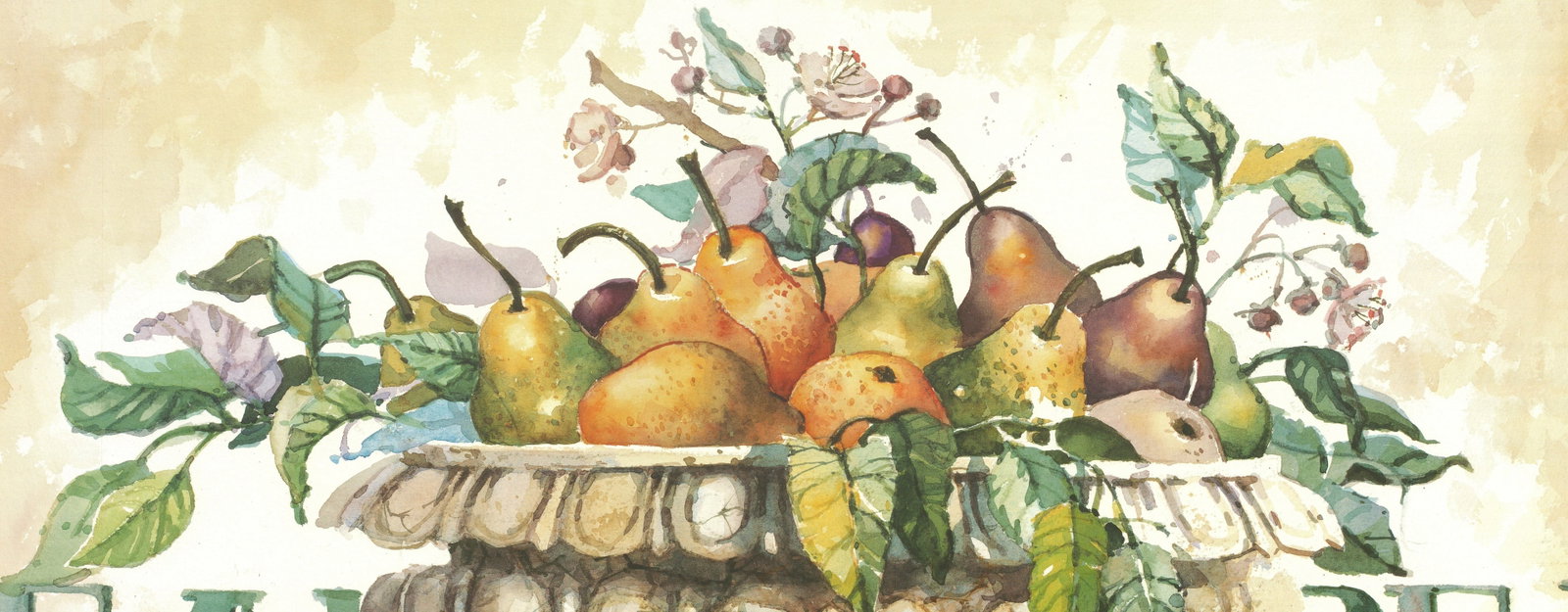Marilyn Simandle - Autumn Pears - 1995 Offset Lithograph 19.625 x 27.5"" - 5