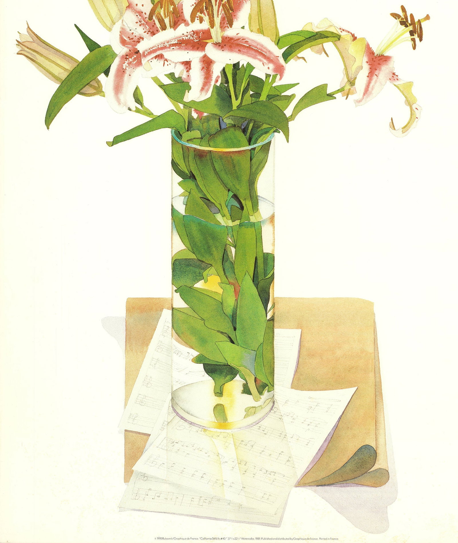 Gary Bukovnik - California Still Life #40 - 1990 Offset Lithograph 38.5 x 22.5"" - 4