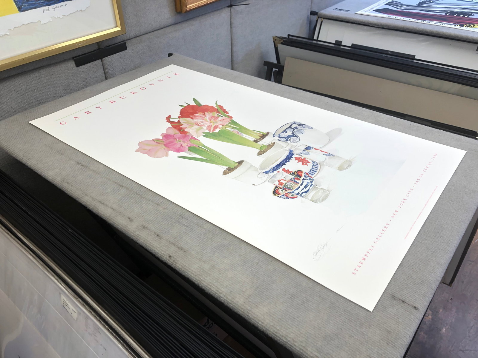 Gary Bukovnik - California Still Life No. 14 - 1986 Offset Lithograph 40 x 22"" - 6