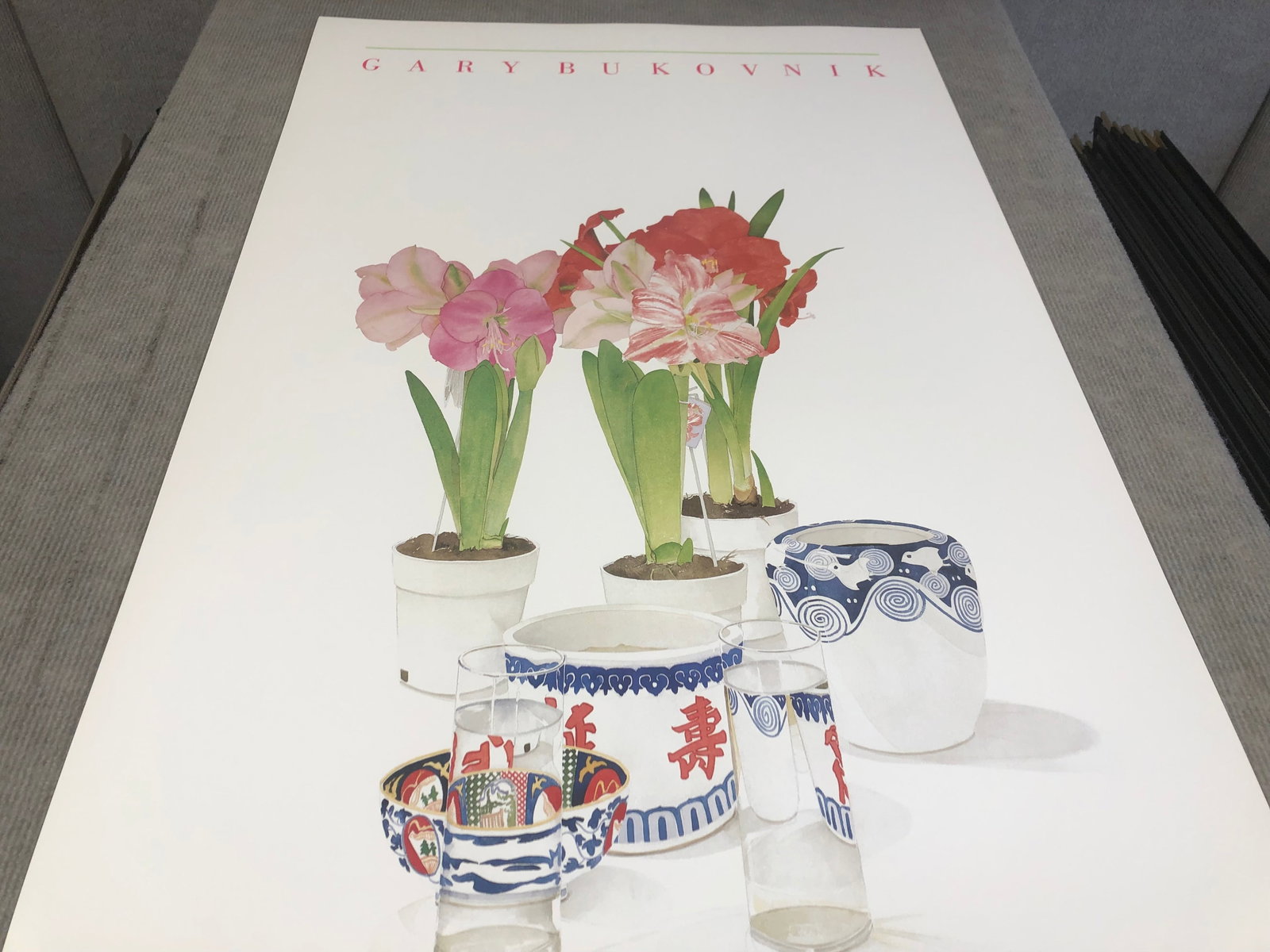 Gary Bukovnik - California Still Life No. 14 - 1986 Offset Lithograph 40 x 22"" - 9