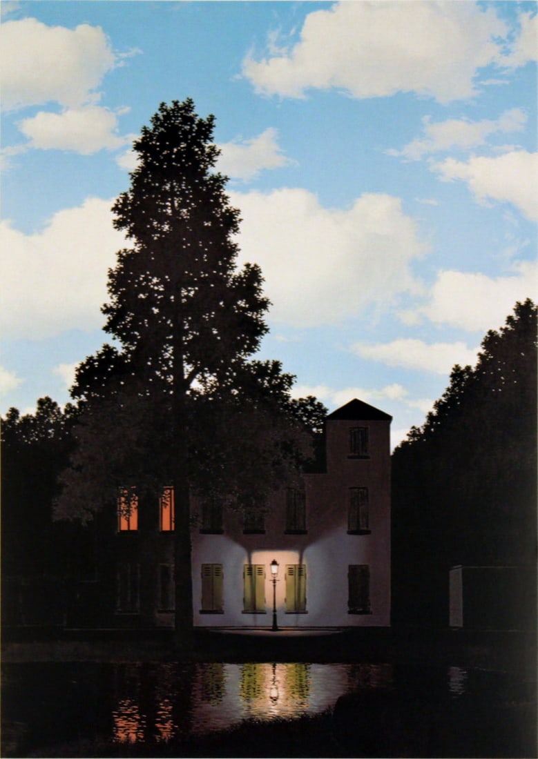 Rene Magritte - Empire of the Light, Brussels (Mini) - 2019 Offset Lithograph 11.75 x 8.25"": Title: Rene Magritte - Empire of the Light, Brussels (Mini) - 2019 Offset Lithograph 11.75 x 8.25" Description: "Empire of the Light, Brussels (Mini)" by Rene Magritte, 2019 Unsigned Offset Lithograph
