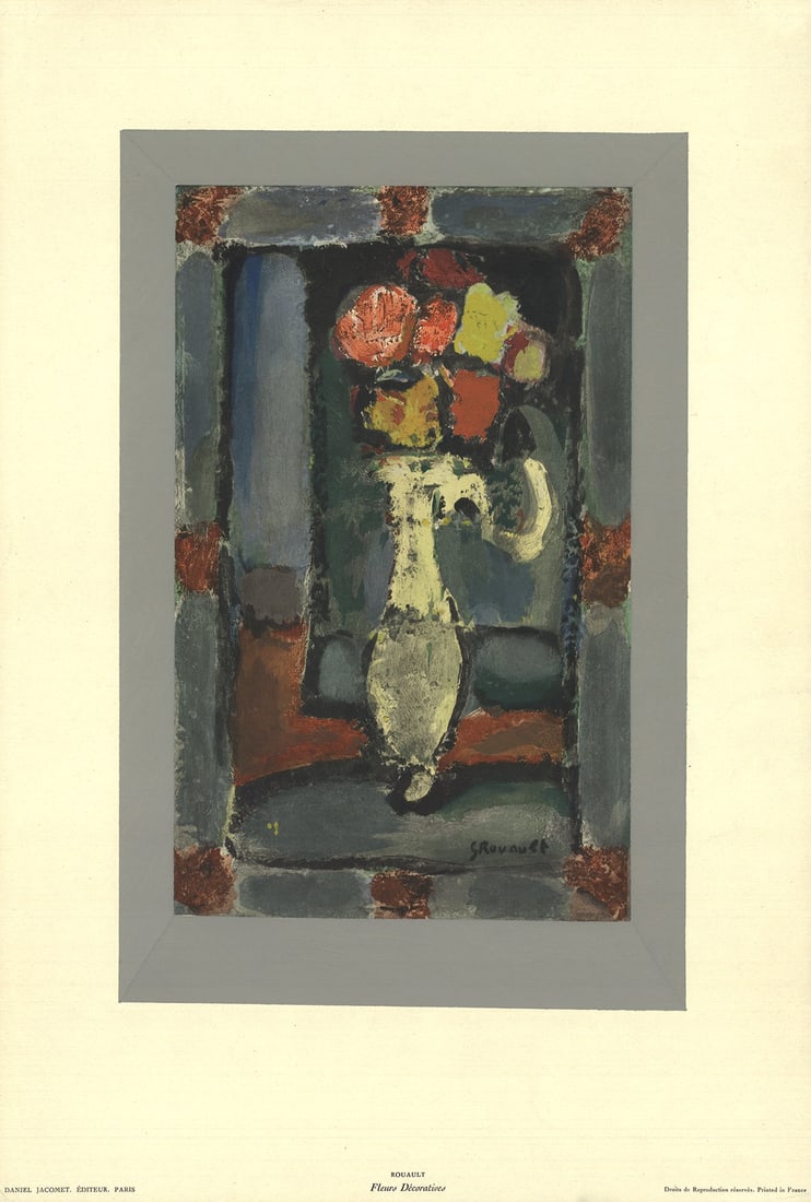 Georges Rouault - Fleurs Decoratives - 1965 Lithograph 21.5 x 14.5"" (1 of 1)