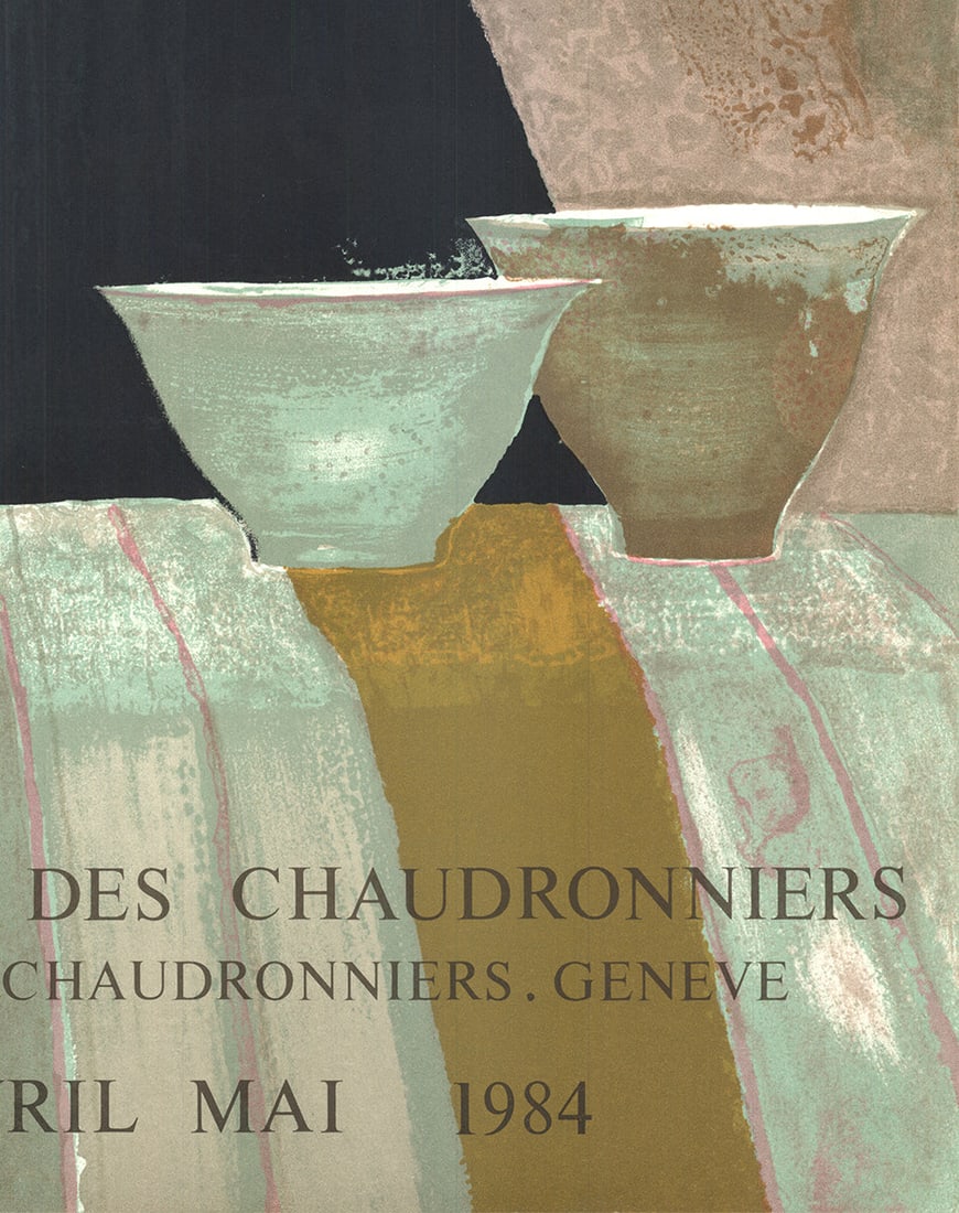 Rene Genis - Galerie Des Chaudronniers - 1984 Lithograph 26 x 19.5"" - 3