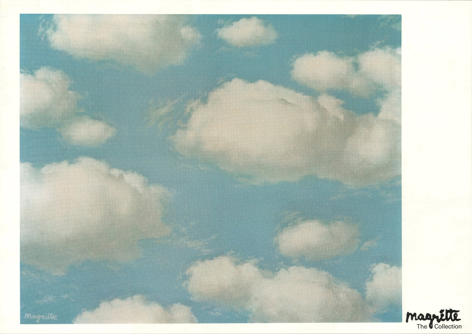 Rene Magritte - La malediction - 1989 Offset Lithograph 27.5 x 39.5"": Title: Rene Magritte - La malediction - 1989 Offset Lithograph 27.5 x 39.5" Description: "La malediction" by Rene Magritte, 1989 Unsigned Offset Lithograph. Paper size is 27.5 x 39.5 inches, with an i