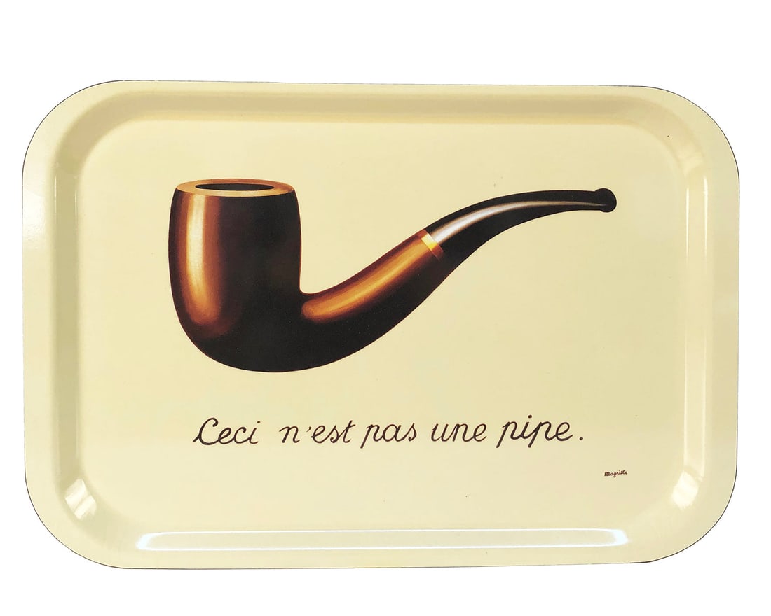 Rene Magritte - La Trahison Des Images (Lg) - 2010 10.5 x 15"": Title: Rene Magritte - La Trahison Des Images (Lg) - 2010 10.5 x 15" Description: "La Trahison Des Images (Lg)" by Rene Magritte, 2010 Tray. Paper size is 10.5 x 15 inches, with an image size of 10.5 