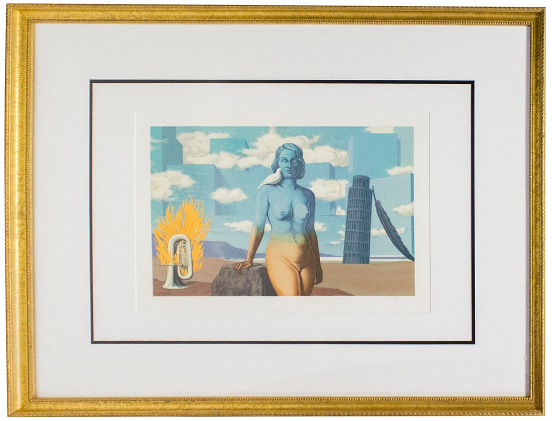 Rene Magritte - Le Domaine Enchante (VI) - 1968 Lithograph 28.5 x 36"" (1 of 3)