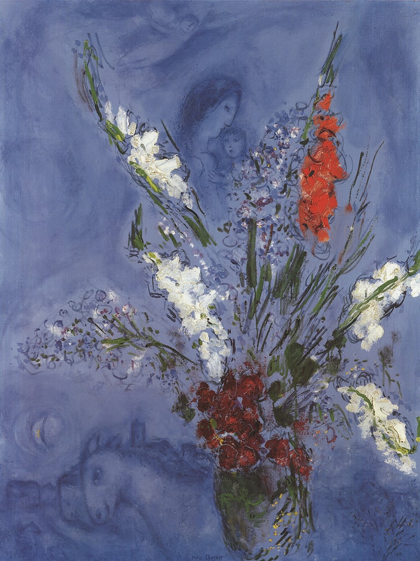 Marc Chagall - Les Glaieuls - 2002 Offset Lithograph 31.5 x 23.75"" - 2